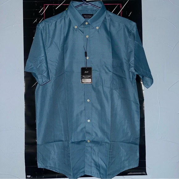 Blue Marx & Dutch Full Button Down Dress Shirt - Picture 1 of 5